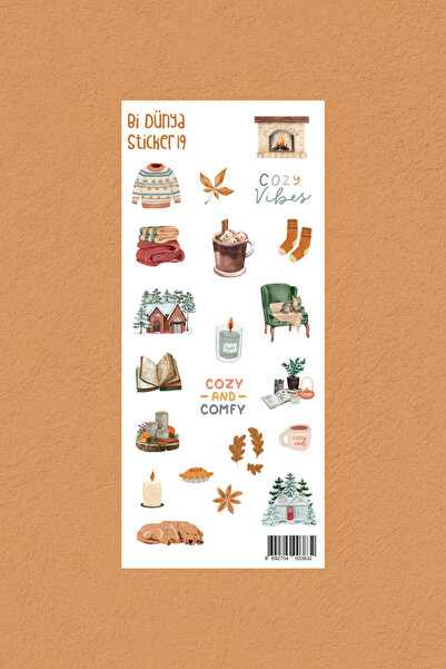 Bi Dünya Haber M19- Cozy Home Sticker Seti