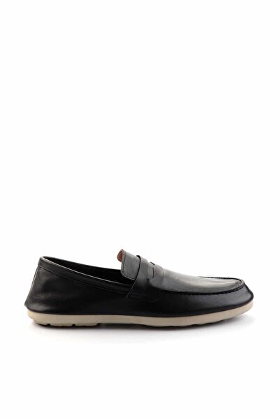 Bambi Siyah Leather Erkek Loafer Ayakkabı E01304406643