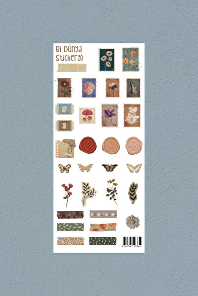 Bi Dünya Haber M20 - Pul Koleksiyonu Sticker Seti