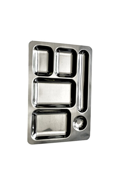 Becenhouse 6 Pieces Breakfast Picnic Metal Table D'Hôte 28*19 cm Mini Metal Table D'Hôte Plate