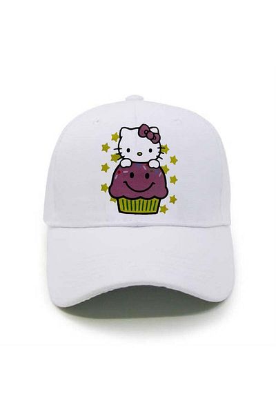Köstebek Pălărie albă Hello Kitty Cupcake Friend