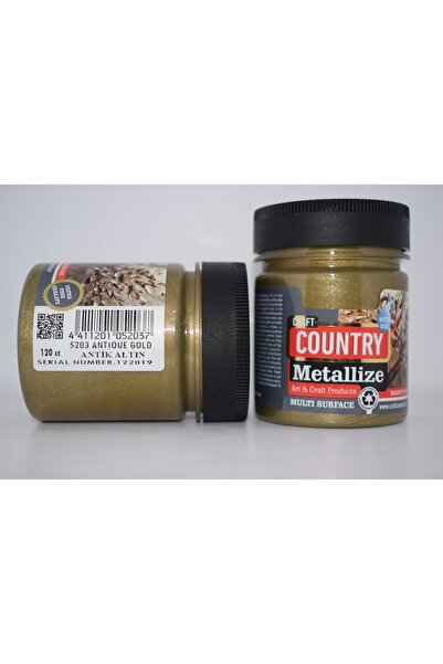 Craft Country Metallize Hobi Boyası 120cc 5203 Antik Altın