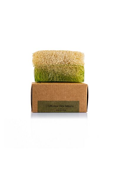 dionesse 100% Natural Fiber Aloe Vera Soap Handmade Anti-Sunspots and Anti-Cellulite-130 Gr