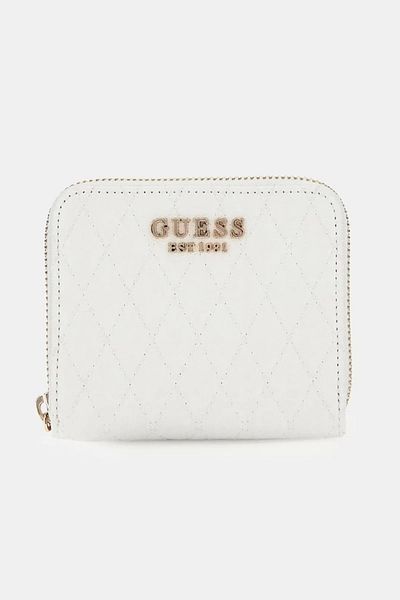 Guess Betula Slg Small Zip Around Women's White Wallet Swgg9626137-Whı