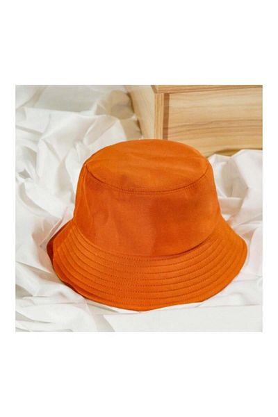 Köstebek Plain Orange Bucket Hat