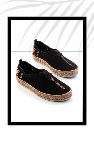 Bambi Black Women's Espadrille K01309210501