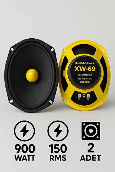 Painner Bm Audıo 900 Watt 150 Rms Oval Midrange Mermi Göbek Oto Hoparlör Amfi Uyumlu 2 Adet