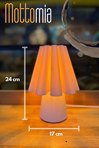 mottomia Franche Brume Mini Lampshade Retro Skirt Lampshade(24X17 cm), Stylish & Decorative Night Light