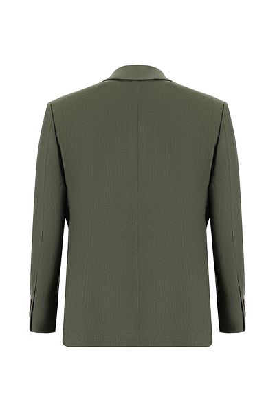 Abdullah Kiğılı Comfortable Cut Patterned Linen Jacket - Relax Fit