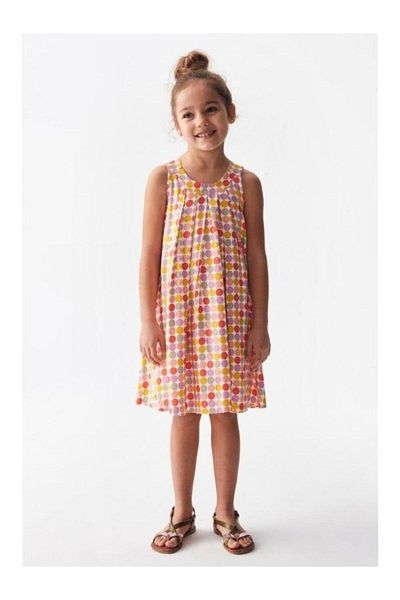 nk kids Rochie colorată cu buline pentru fetiță