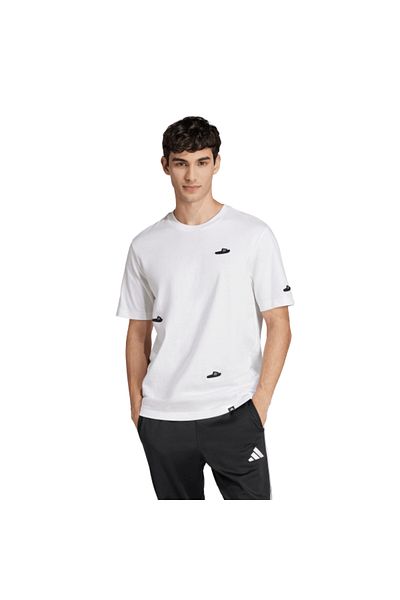 adidas Ανδρικό μπλουζάκι με λογότυπο M L Size Slides Tee Jj3999