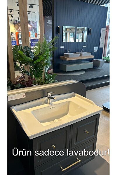 Turkuaz Cerastyle Kapadokya 80 Cm Etajerli Lavabo