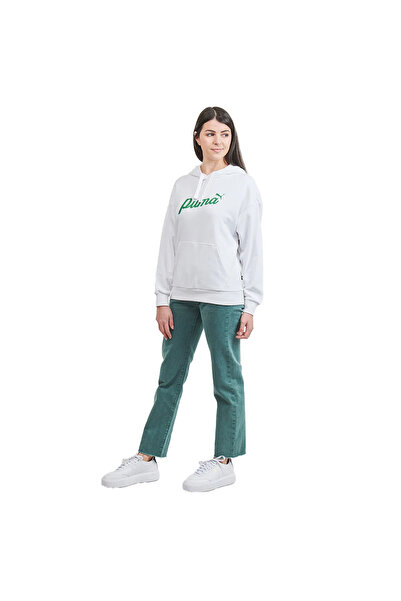 Puma Kapuce Puma Ess Script, Bílá, Dámské