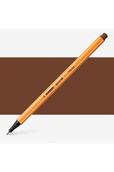 Stabilo Point 88 Fineliner Pen 0.4mm Thin Felt Tip Pen Brown