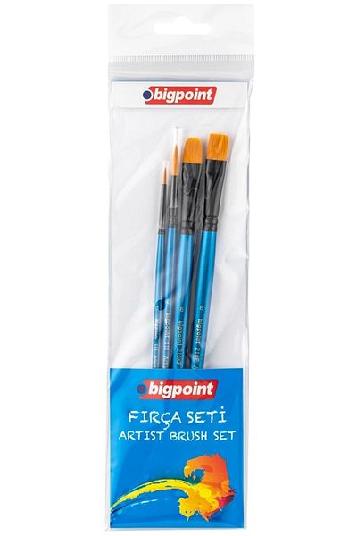 Bigpoint 4-Piece Bl Brush Set - 111, 210f, 210kf Mixed Tip