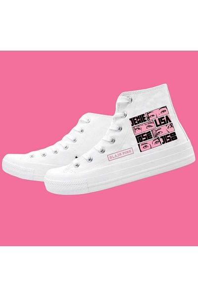 archiepet Pantofi ALBI Korean Idol 2024 - Design special, șireturi roz, Lisa Jisoo Jennie Rosé