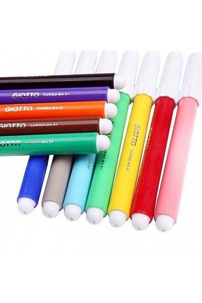 Giotto Turbo Maxi 12 Color Felt Tip Pen