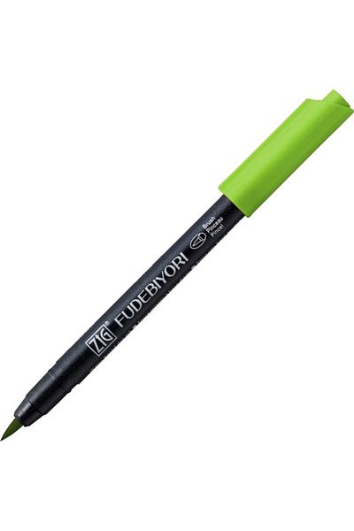 Zig Fudebiyori Brush Pen Brush Tip Pen 41 Light Green
