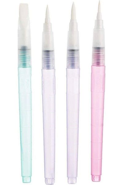 Pebeo 4-Piece Brush Set with Water Tank - Waterbrush