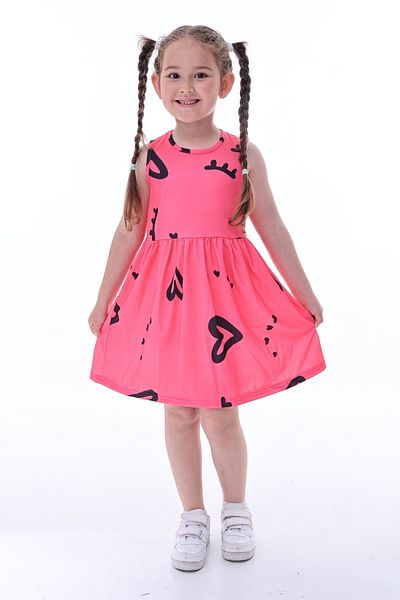 Fox Moda Patterned Summer Strappy Girl's Dress