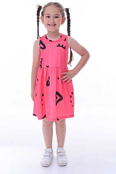 Fox Moda Patterned Summer Strappy Girl's Dress