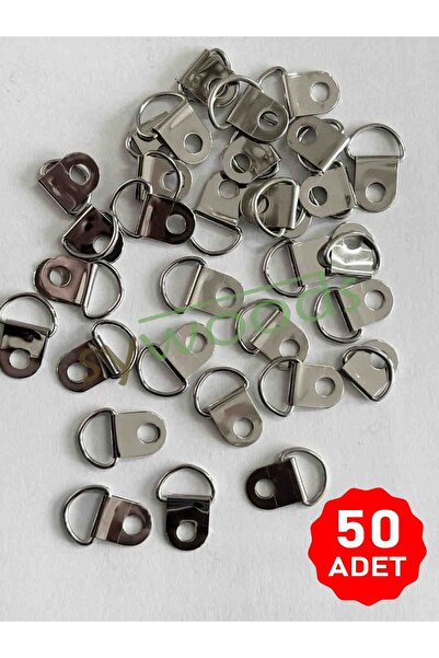 sywoods Mini Tel Çerçeve Tablo Askı Nikel 50 Adet