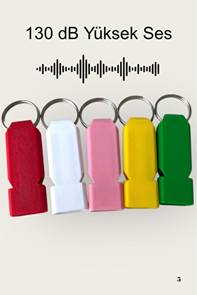 lina hobby 130 dB Yüksek Ses Deprem Acil İmdat Düdüğü 5'li Set - Karışık Renk...