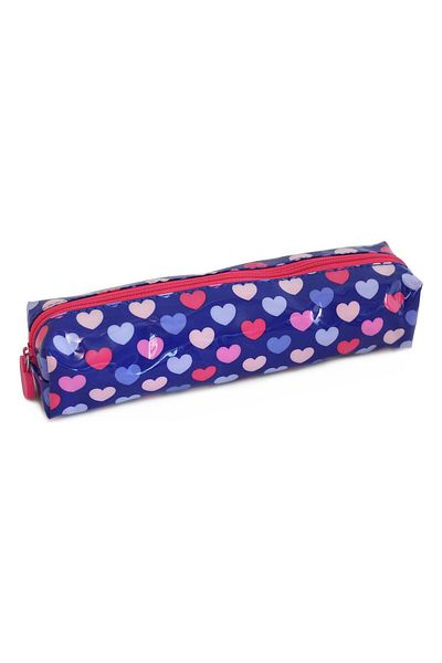 pape Geantă pentru creion cu inimă subțire violet