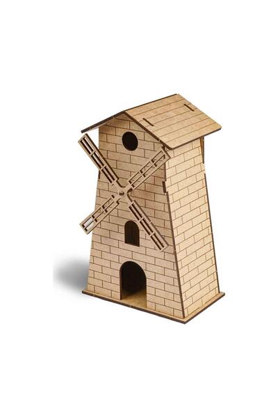 Genel Markalar MAKET YEL DEĞİRMENİ AHŞAP MAKET YEL DEĞİRMENİ NATUREL BOYAMA M...