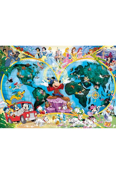 RAVENSBURGER WD خريطة العالم 1000 قطعة اللغز - 157853