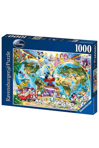 RAVENSBURGER WD خريطة العالم 1000 قطعة اللغز - 157853