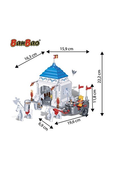 Banbao 460 Piece Castle Warrior Compatible with Lego Lego Set Large Lego Set