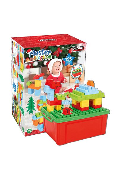 MERKEZ OYUNCAK Pilsan Master 128 Pieces Blocks