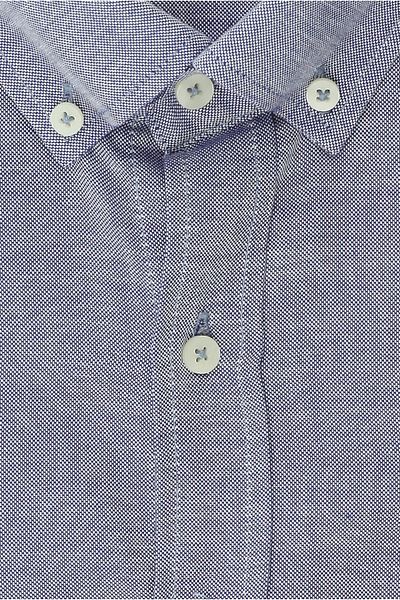 Abdullah Kiğılı Long Sleeve Regular Fit Button Collar Oxford Cotton Shirt
