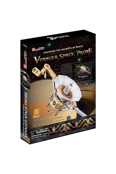 Cubic Fun 3D 71 Piece Puzzle Voyager Satellite Vehicle