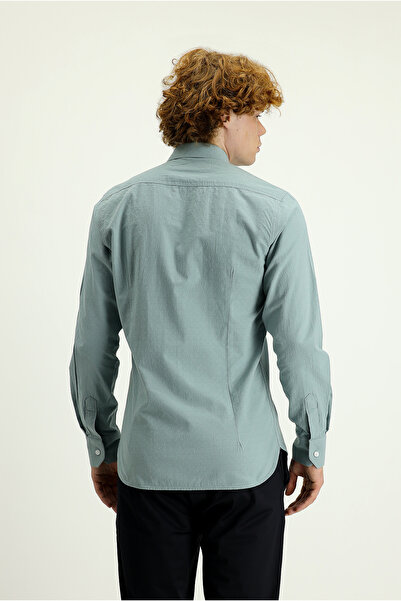 Kiğılı Βαμβακερό Slim Fit μακρυμάνικο αθλητικό πουκάμισο