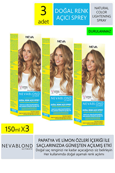 Neva 3 Adet Doğal Açıcı Papatya Özü Sprey 150 Ml