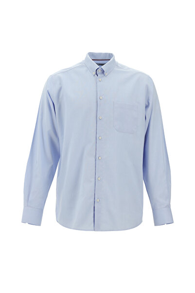 Kiğılı Довгий рукав, прямий крій, оксфордський візерунок, бавовняна сорочка з...