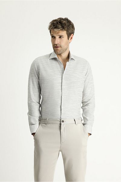 Kiğılı Patterned Slim Fit Cotton Shirt - Long Sleeve