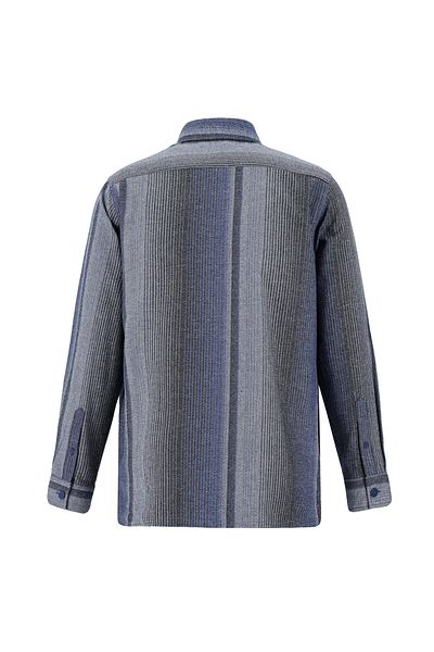Abdullah Kiğılı Lumberjack Striped Long Sleeve Oversize Cotton Shirt