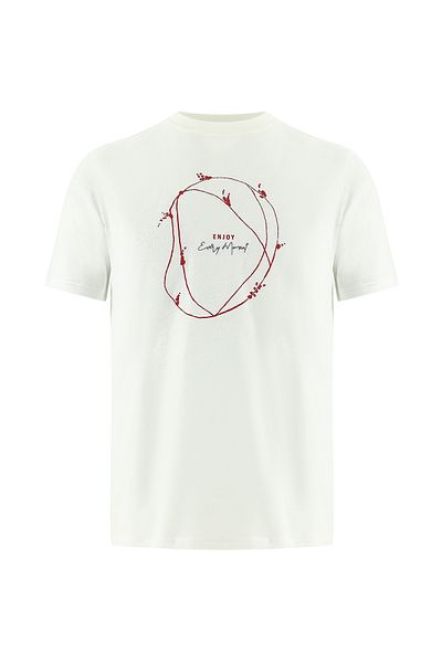 Abdullah Kiğılı Printed Cotton T-Shirt - Crew Neck, Regular Fit