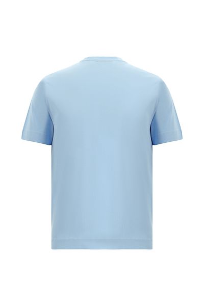 Abdullah Kiğılı Βαμβακερό T-Shirt Mercerized Embroidered Crew Neck - Regular Fit