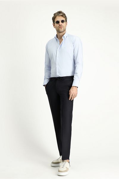 Kiğılı Long Sleeve Slim Fit Slim Fit Classic Cotton Shirt