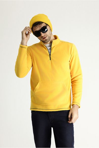 Kiğılı Half Zipper Fleece Sweatshirt
