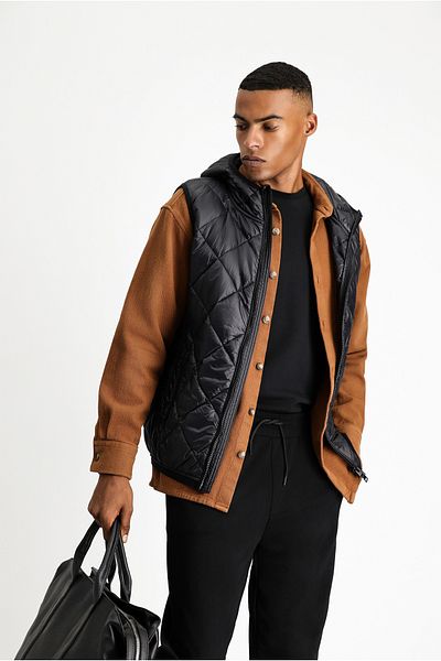 Kiğılı Hooded Quilted Sports Vest