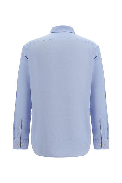 Abdullah Kiğılı Long Sleeve Regular Fit Patterned Cotton Shirt