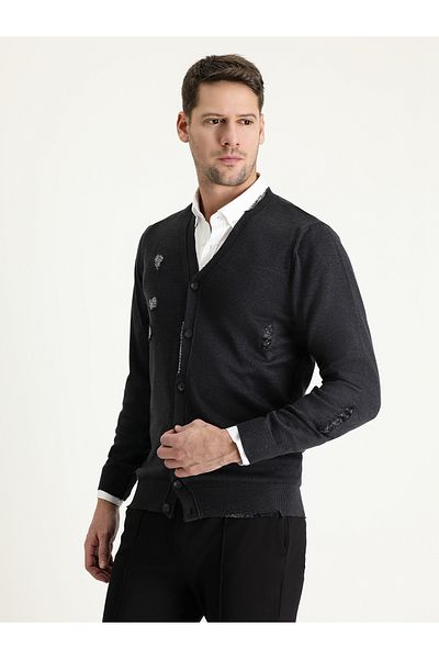 Kiğılı Slim Fit Slim Cut Cotton Knitwear Cardigan