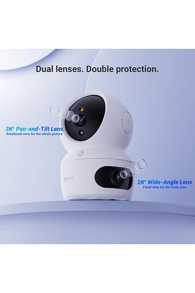 EZVIZ Wi-Fi Camera H7C with Dual Lens - White