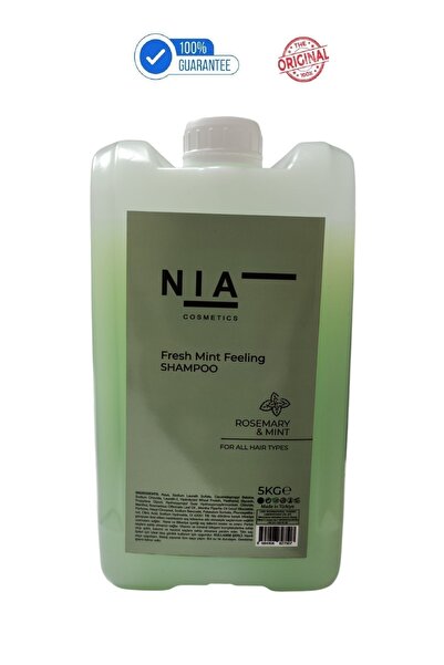 NIA Naneli Ferahlatıcı Saç Bakım Şampuanı 5000ml Kuaför Berber Şampuanı 5 Litre