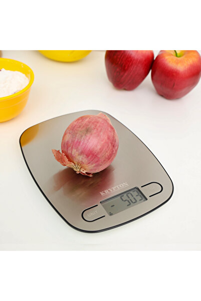 KRYPTON Ultra Slim Kitchen Scale – Digital Lcd, 0.1g Accuracy, 5kg Capacity, Auto Shut-off
